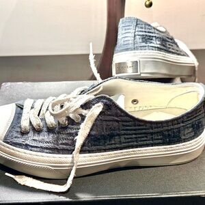 Givenchy Gray and White Casual Sneakers